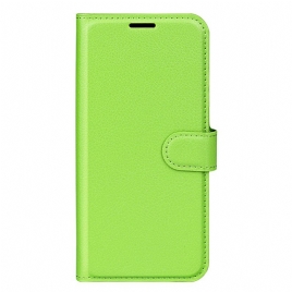 Folio Deksel Samsung Galaxy S25 5g Klassisk Litchi-kunstskinn