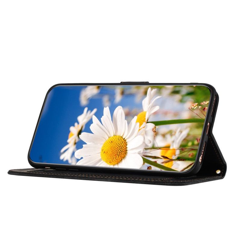 Folio Deksel Samsung Galaxy S25 5g Lommebok Med Blomstereffekt
