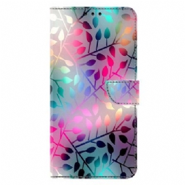 Folio Deksel Samsung Galaxy S25 5g Lønneblader Beskyttelse Deksel