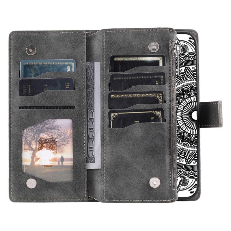 Folio Deksel Samsung Galaxy S25 5g Mandala Semsket Skinnlommebok