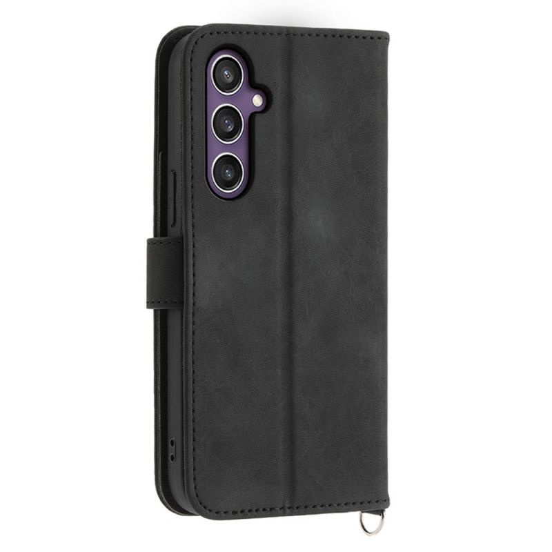 Folio Deksel Samsung Galaxy S25 5g Stropp Med Blondedesign Beskyttelse Deksel