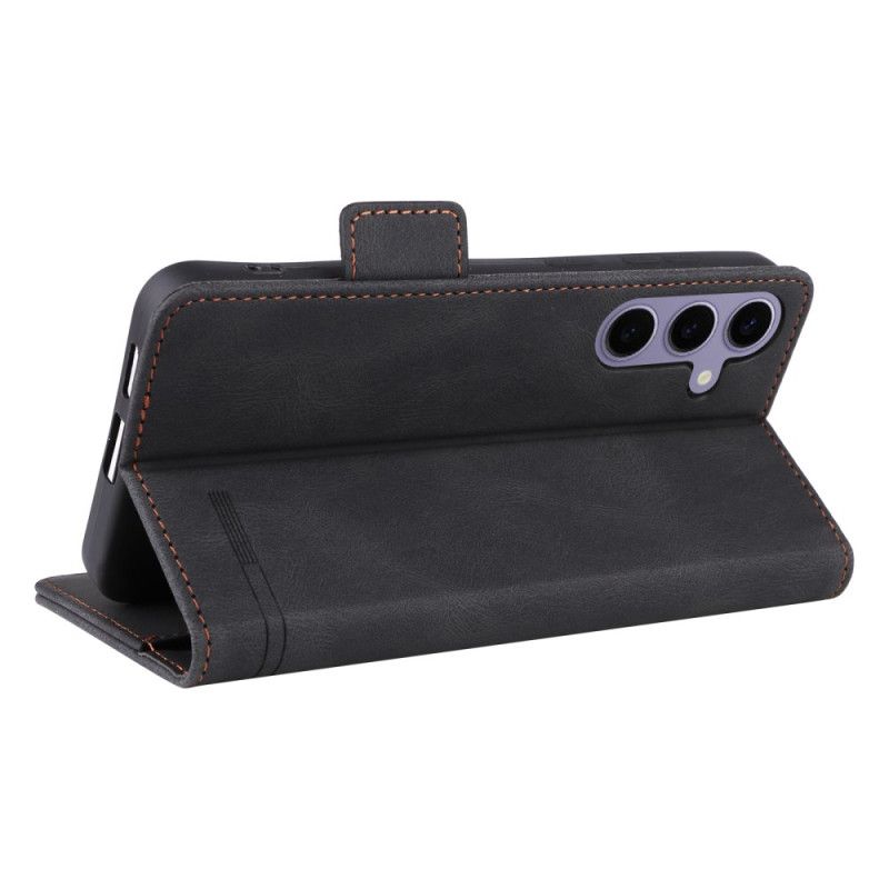 Folio Deksel Til Samsung Galaxy S25 5g Retro Semsket Skinneffekt