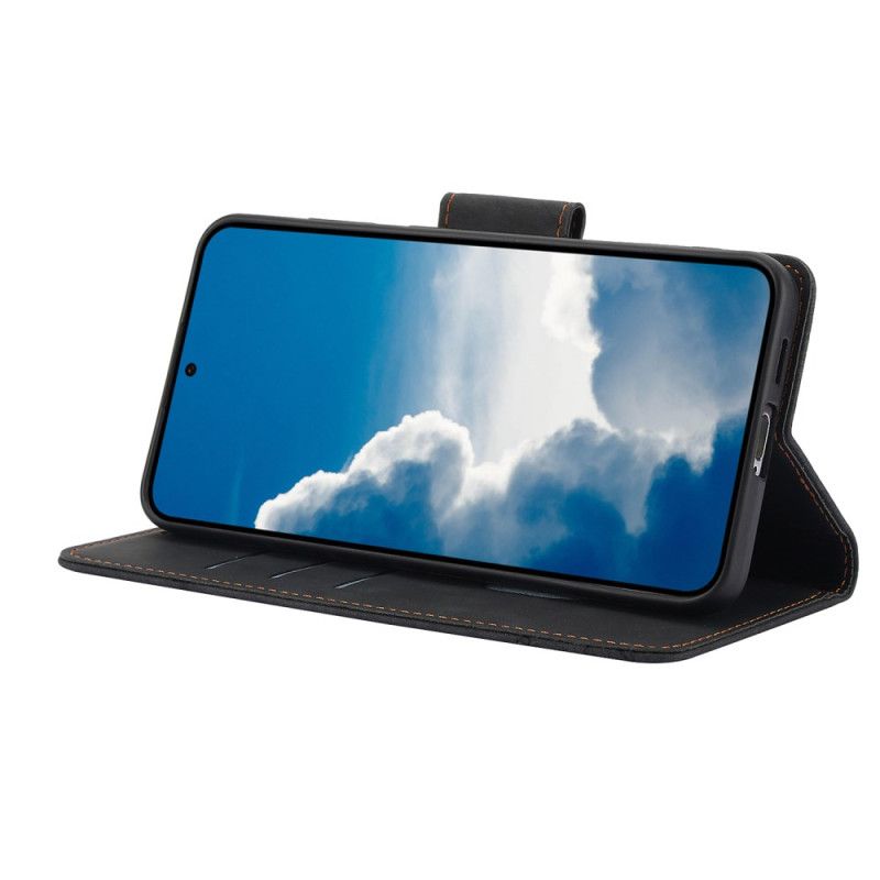 Lærdeksel Folio Deksel Samsung Galaxy S25 5g Blomstermønster Med Semsket Skinneffekt