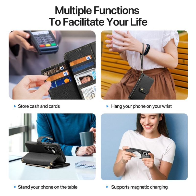 Lærdeksel Folio Deksel Samsung Galaxy S25 5g Lawa-serien Dux Ducis