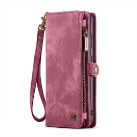 Lærdeksel Folio Deksel Samsung Galaxy S25 5g Mobildeksel Caseme-lommebok