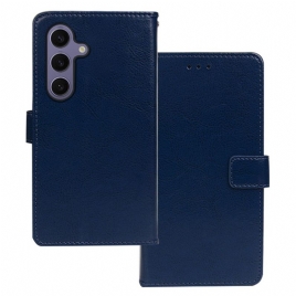 Lærdeksel Folio Deksel Samsung Galaxy S25 5g Mobildeksel Klassisk Idewei