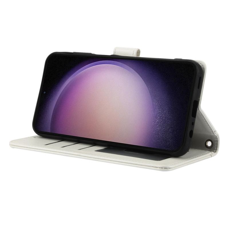 Lærdeksel Folio Deksel Samsung Galaxy S25 5g Mobildeksel Snor