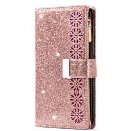 Lærdeksel Folio Deksel Samsung Galaxy S25 5g Paljettlommebok