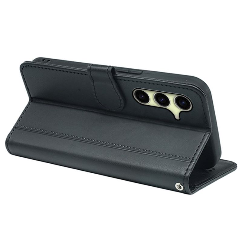 Lærdeksel Folio Deksel Samsung Galaxy S25 5g Vintage-stil