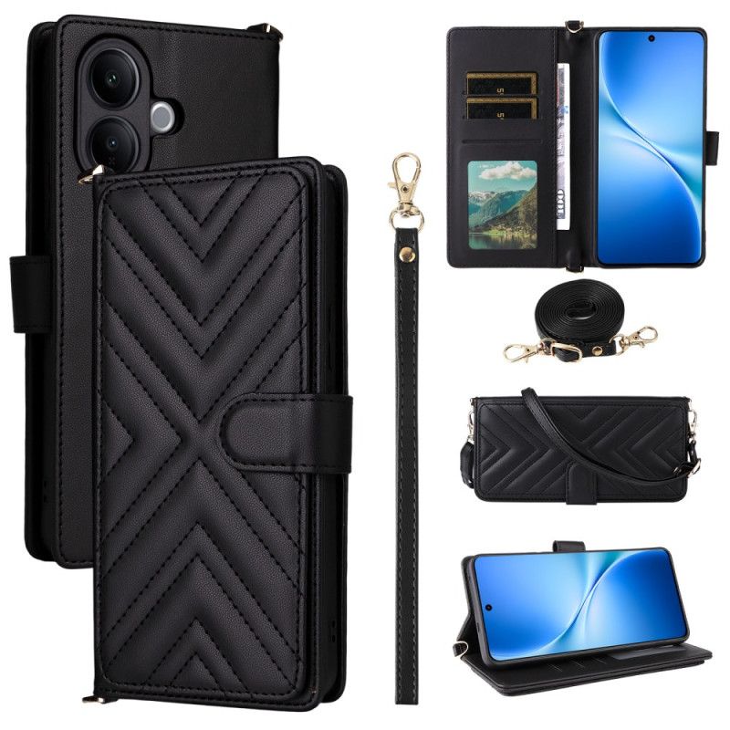 Folio Deksel Vivo V60 Lite Vattert Med Stropper