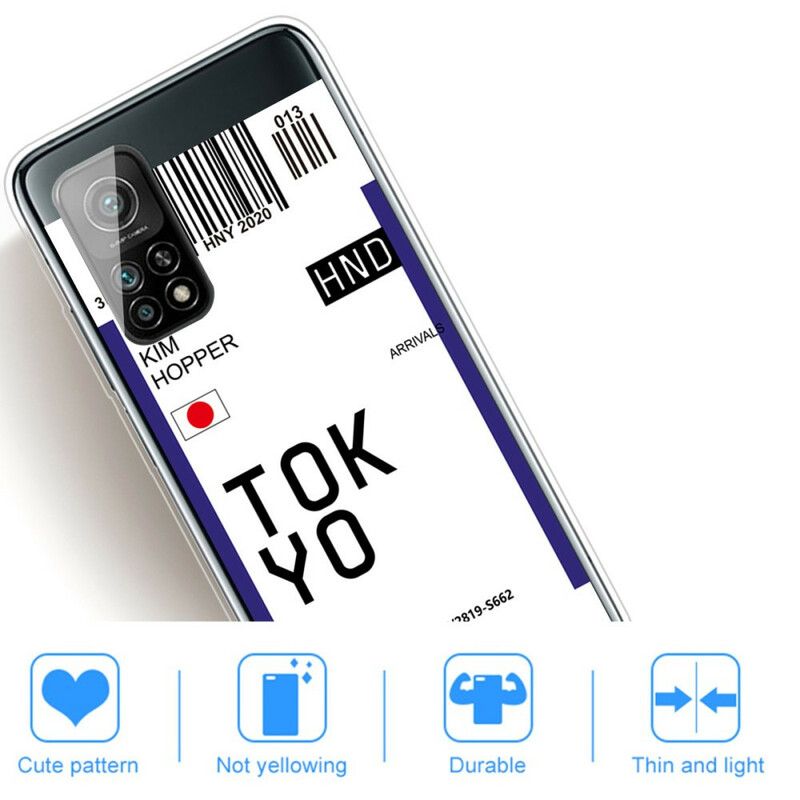 Deksel Til Xiaomi Mi 10T / 10T Pro Boardingskort Til Tokyo