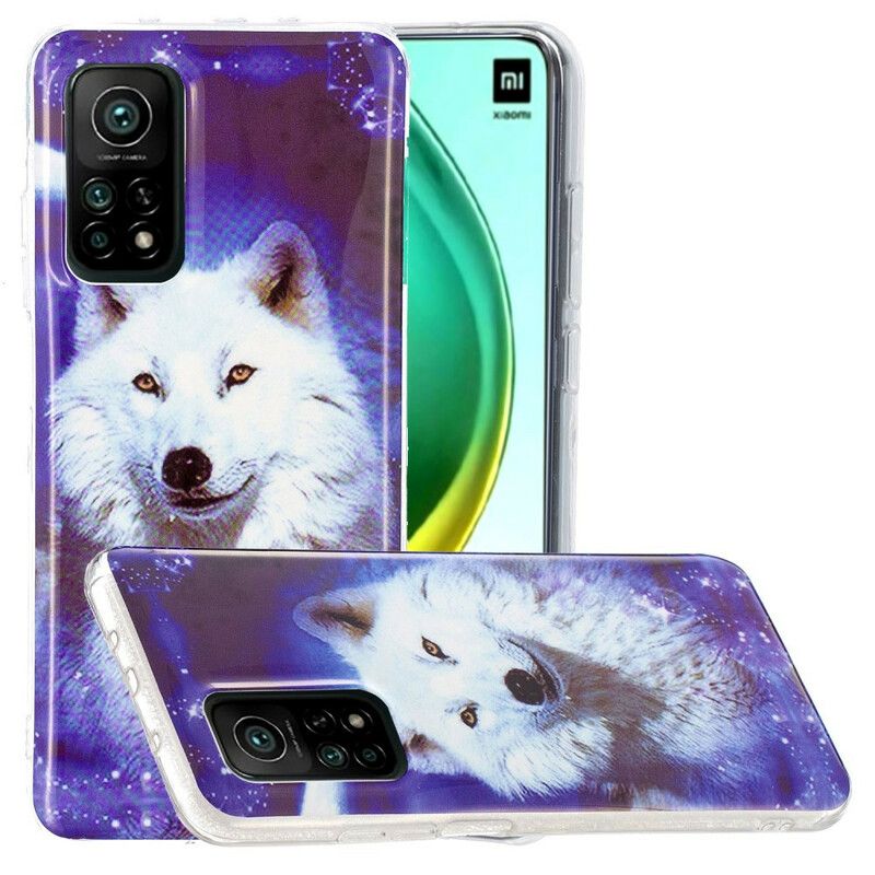 Deksel Til Xiaomi Mi 10T / 10T Pro Fluorescerende Wolf Series
