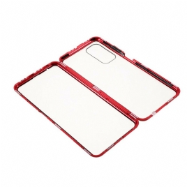 Deksel Til Xiaomi Mi 10T / 10T Pro Herdet Glass Og Metall Foran Og Bak