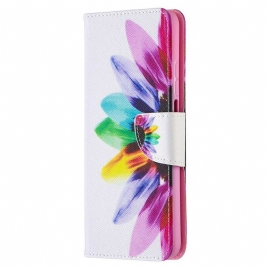 Folio Deksel Til Xiaomi Mi 10T / 10T Pro Akvarellblomst