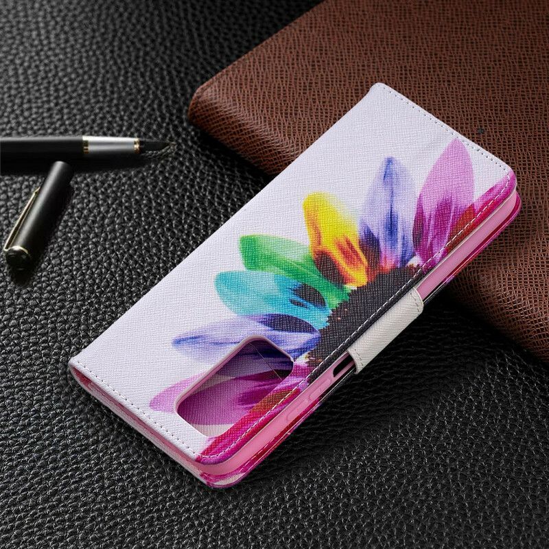 Folio Deksel Til Xiaomi Mi 10T / 10T Pro Akvarellblomst