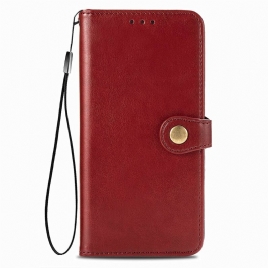 Folio Deksel Til Xiaomi Mi 10T / 10T Pro Imitert Skinn Og Vintage Lås