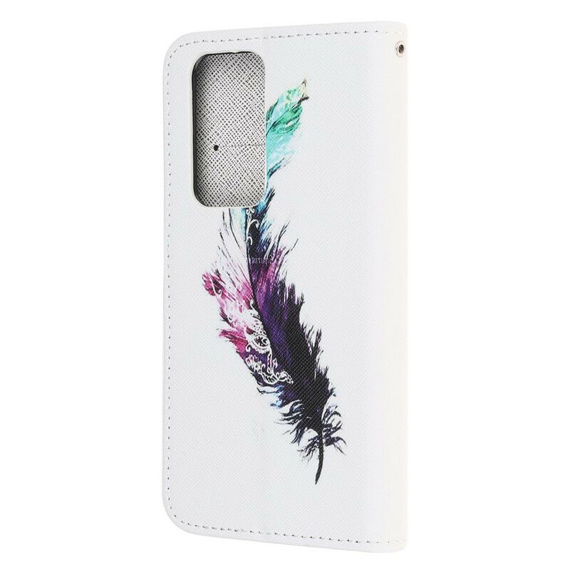 Folio Deksel Til Xiaomi Mi 10T / 10T Pro Med Kjede Thongfjær