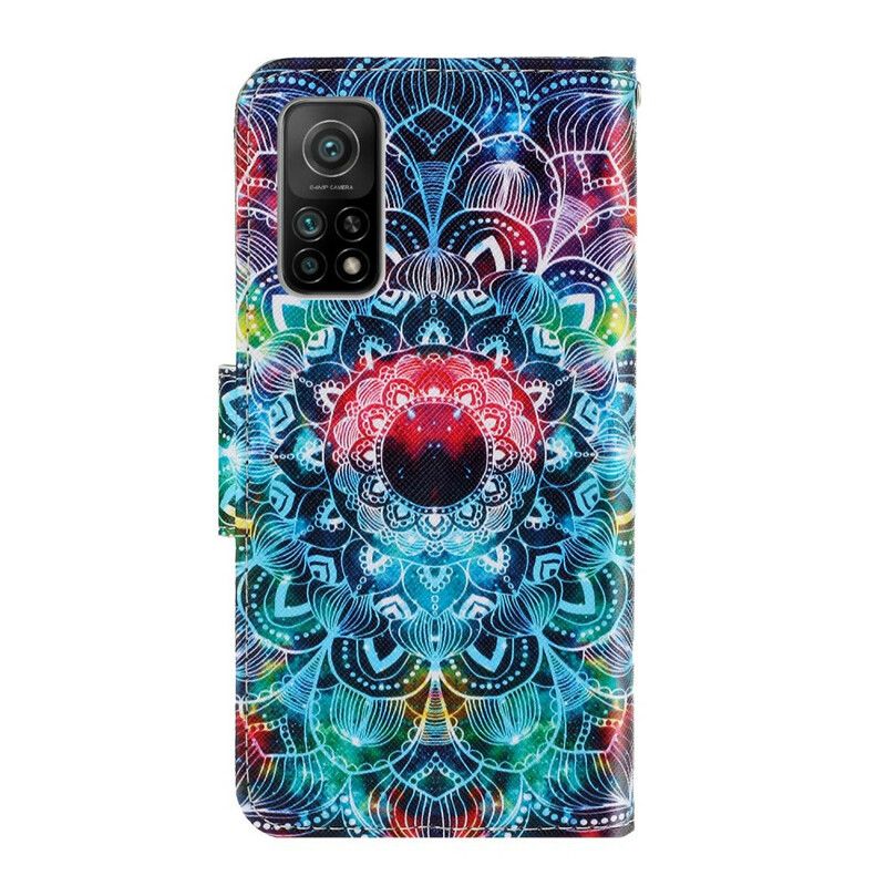 Lærdeksel Til Xiaomi Mi 10T / 10T Pro Med Kjede Flashy Strappy Mandala