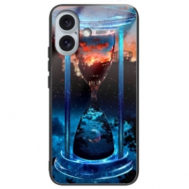 Deksel iPhone 16 Plus Mobildeksel Herdet Glass Ulike Grafikk