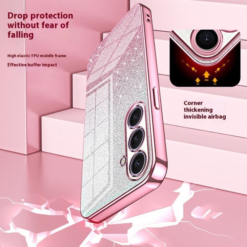 Deksel Samsung Galaxy S25 Plus 5g Glitterbakside Beskyttelse Deksel