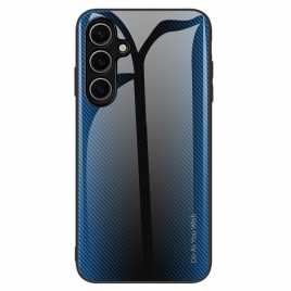 Deksel Samsung Galaxy S25 Plus 5g Herdet Glass Med Karbonfiber Fiber