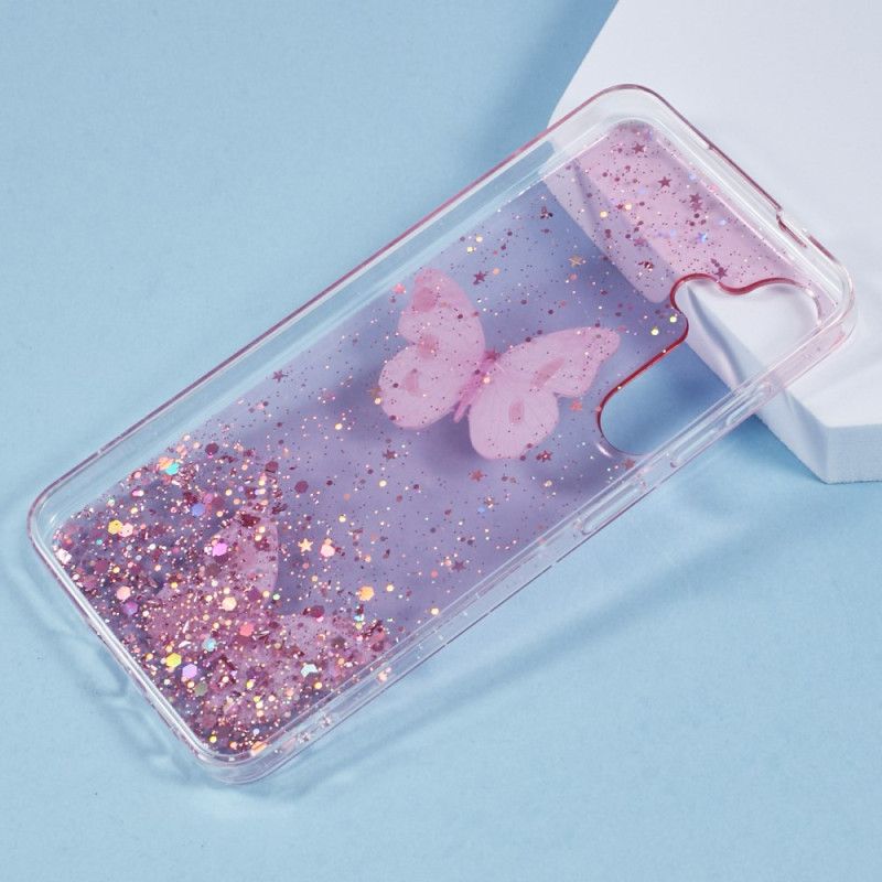 Deksel Samsung Galaxy S25 Plus 5g Paljetter Og Sommerfugler
