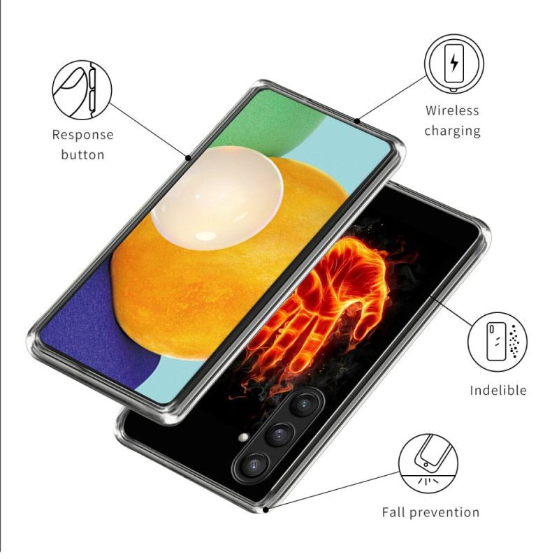 Deksel Til Samsung Galaxy S25 Plus 5g Brennende Hånd