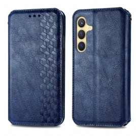 Folio Deksel Samsung Galaxy S25 Plus 5g Frise I Semsket Skinneffekt