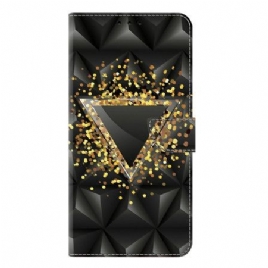 Folio Deksel Samsung Galaxy S25 Plus 5g Gulltrekant Beskyttelse Deksel