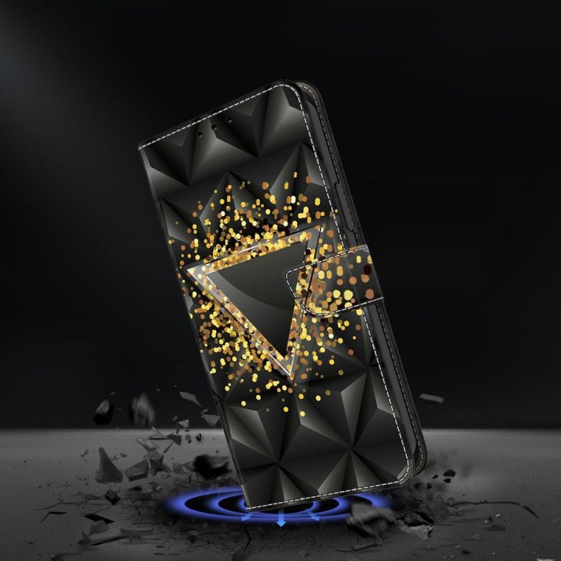 Folio Deksel Samsung Galaxy S25 Plus 5g Gulltrekant Beskyttelse Deksel