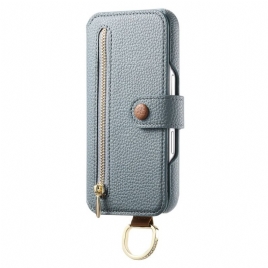 Folio Deksel Samsung Galaxy S25 Plus 5g Lommebok Med Glidelås