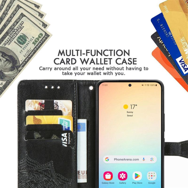 Folio Deksel Samsung Galaxy S25 Plus 5g Mandala-barokk