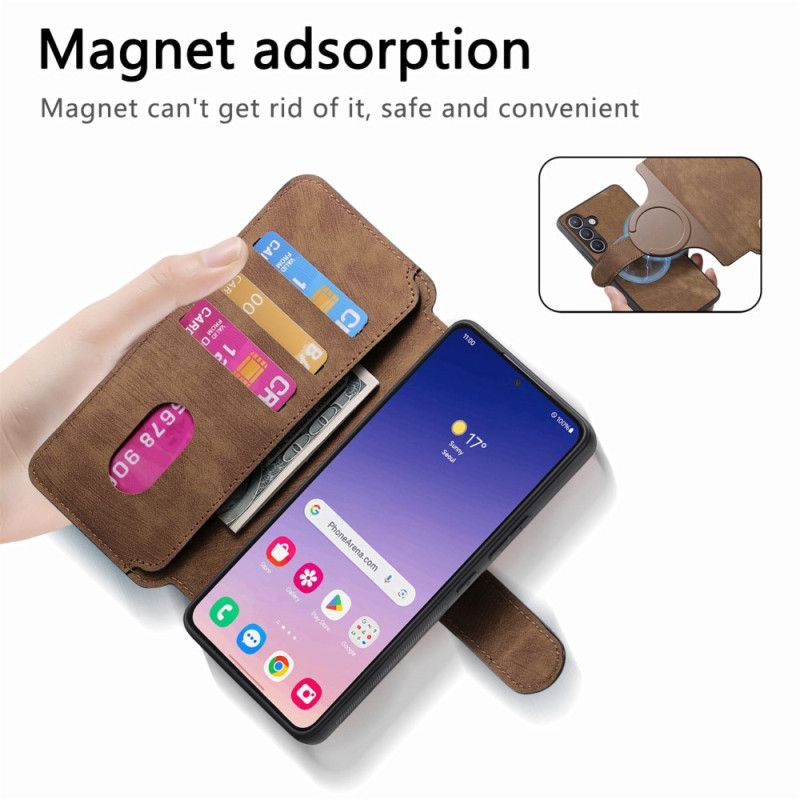 Lærdeksel Folio Deksel Samsung Galaxy S25 Plus 5g Caseneo