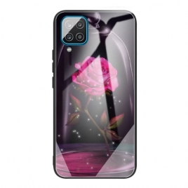 Deksel Til Samsung Galaxy M32 Magisk Rosa Herdet Glass
