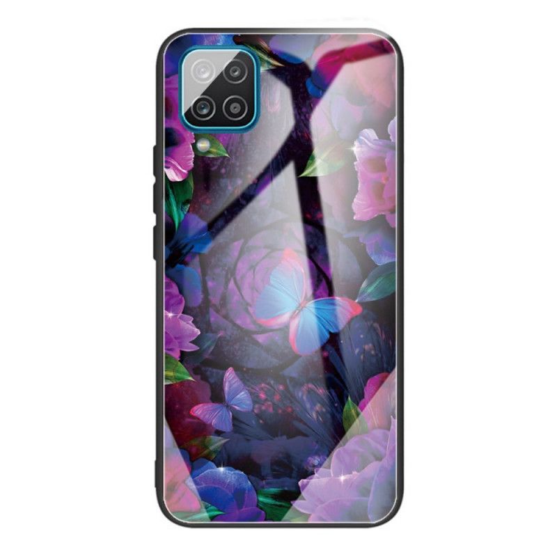 Deksel Til Samsung Galaxy M32 Sommerfuglvariasjon I Herdet Glass