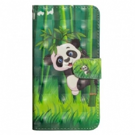 Lærdeksel Til Samsung Galaxy J4 Plus Panda Og Bambus