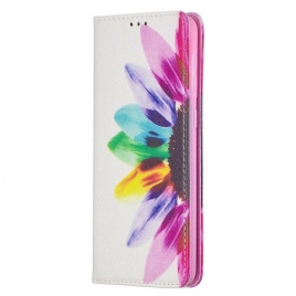 Beskyttelse Deksel Til Samsung Galaxy S21 Plus 5G Folio Deksel Akvarellblomst