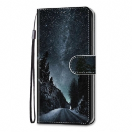 Folio Deksel Til Samsung Galaxy S21 Plus 5G Mystisk Natur