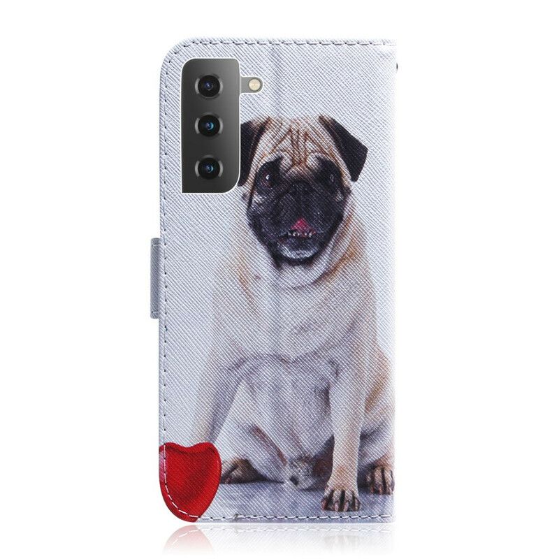 Folio Deksel Til Samsung Galaxy S21 Plus 5G Pug Dog