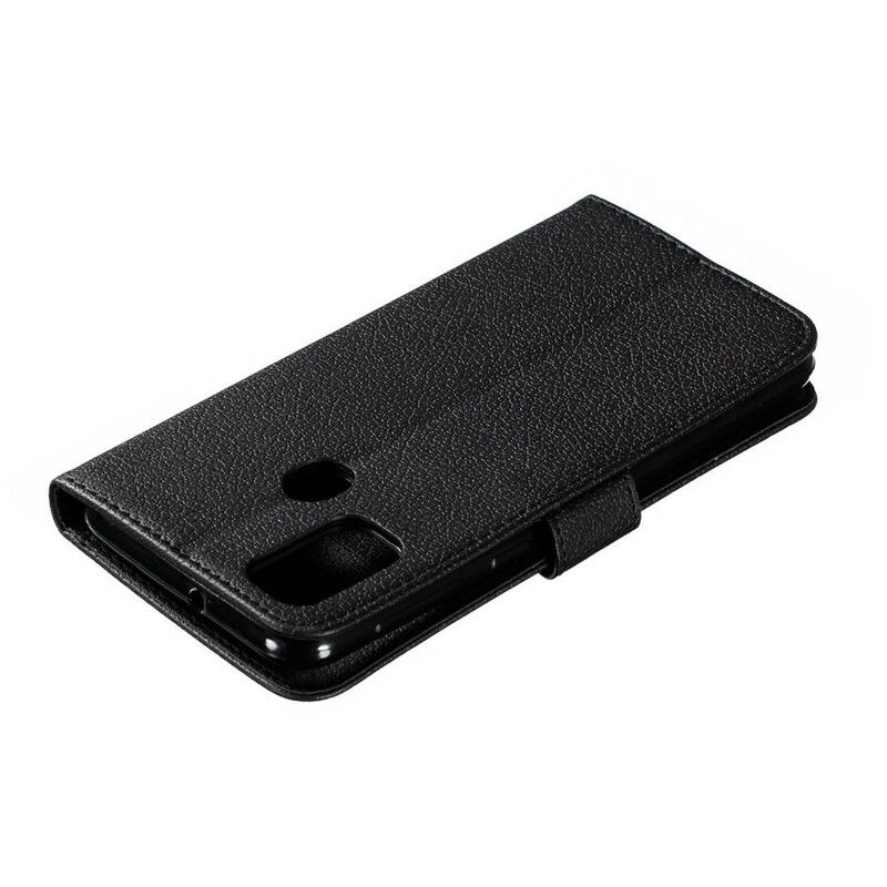 Folio Deksel Til Samsung Galaxy M21 Faux Leather Live Your Dream