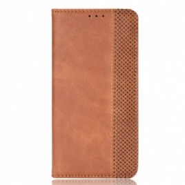 Beskyttelse Deksel Til OnePlus 9 Folio Deksel Stylet Vintage Skinneffekt