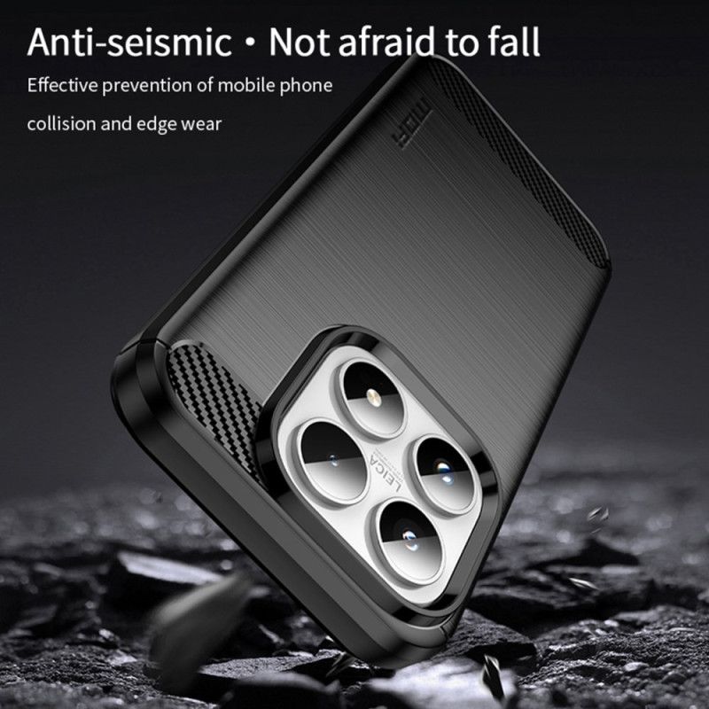 Deksel Xiaomi 17 Børstet Karbonfiber Beskyttelse Deksel