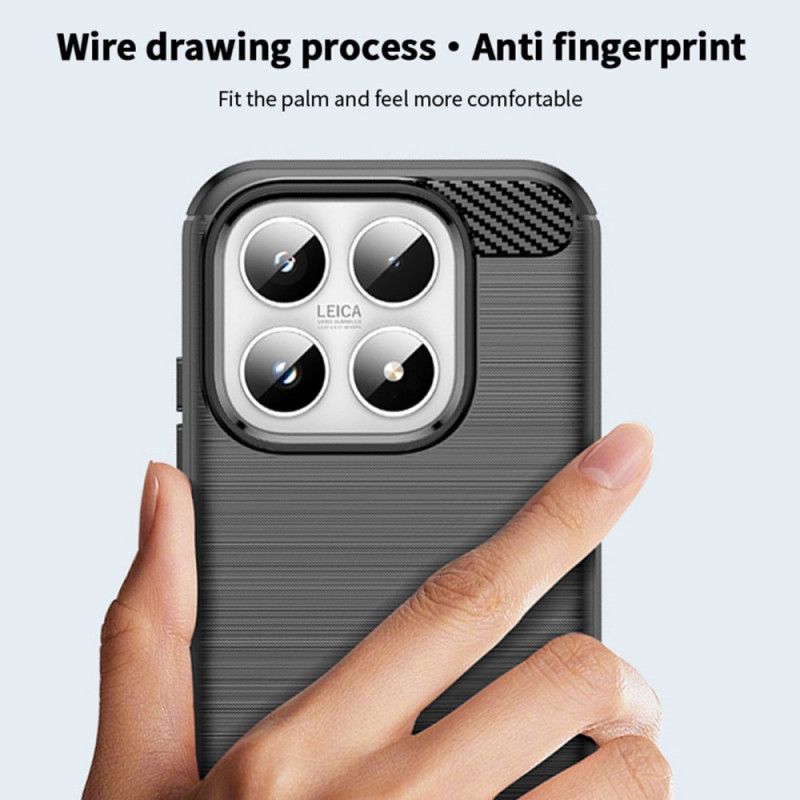 Deksel Xiaomi 17 Børstet Karbonfiber Beskyttelse Deksel