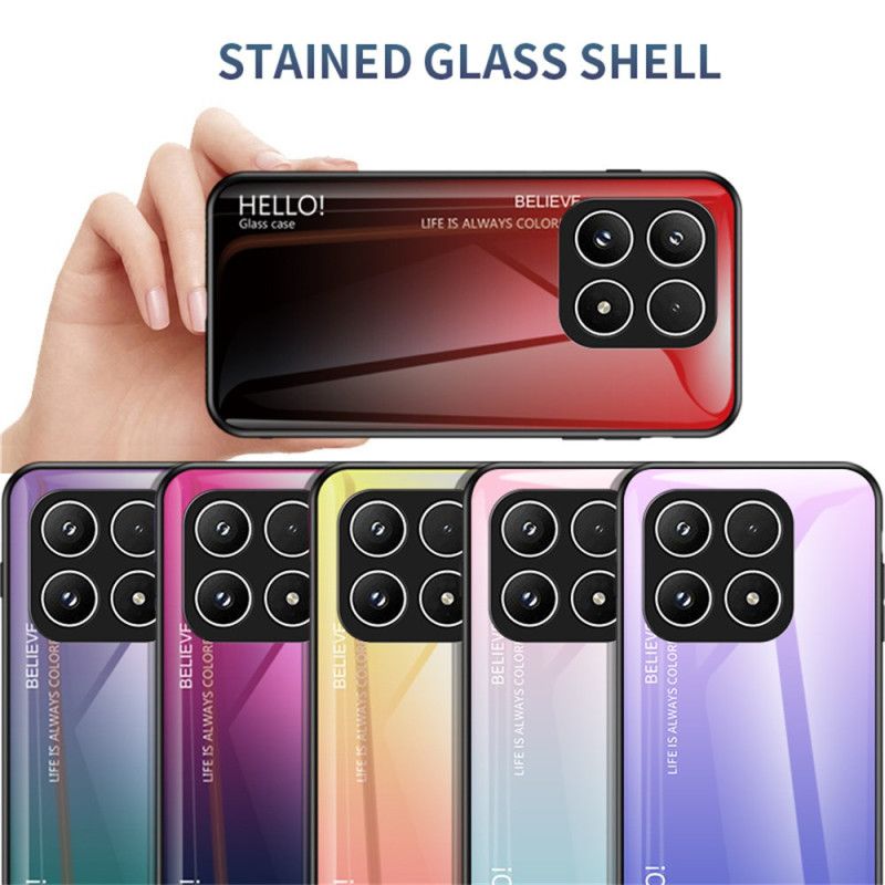 Deksel Xiaomi 17 Mobildeksel Hello I Herdet Glass