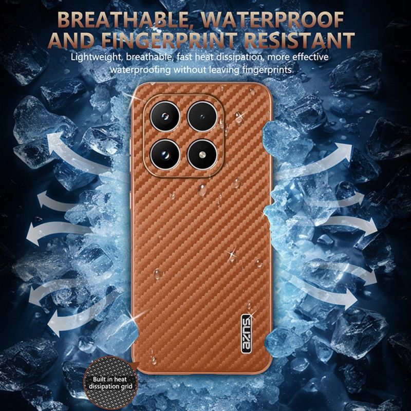 Deksel Xiaomi 17 Mobildeksel Tekstur Azns Karbonfiber