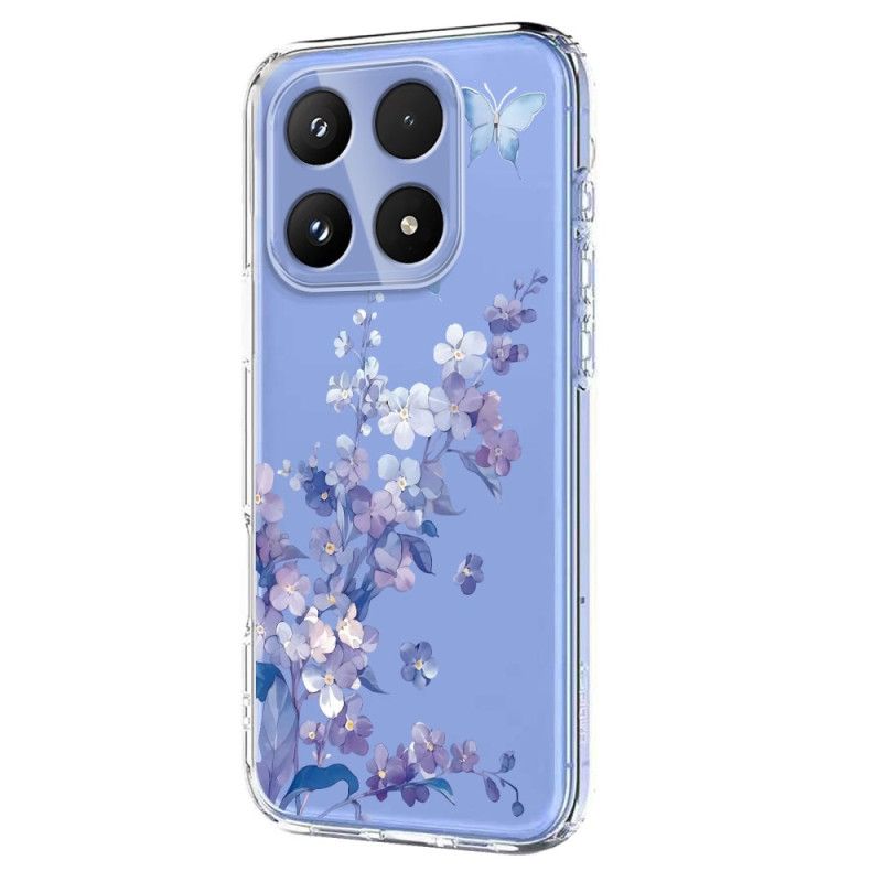 Deksel Xiaomi 17 Sommerfugler Og Blomster