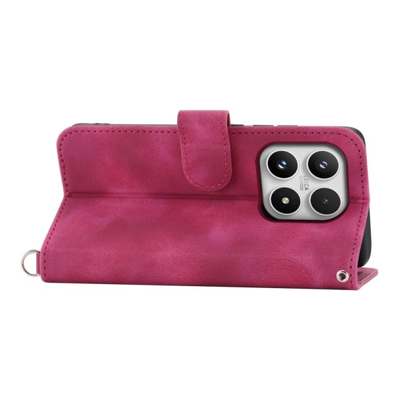 Folio Deksel Til Xiaomi 17 Blonde Semsket Skinn-effekt