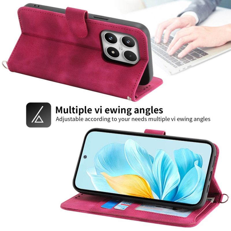 Folio Deksel Til Xiaomi 17 Blonde Semsket Skinn-effekt