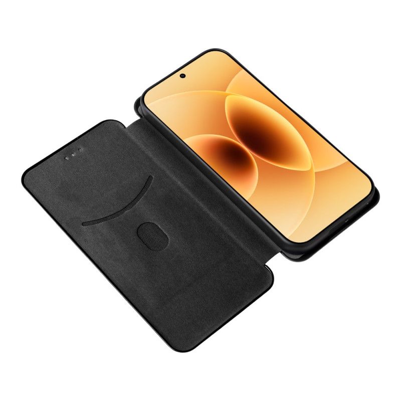 Folio Deksel Xiaomi 17 Karbonfibertekstur Beskyttelse Deksel