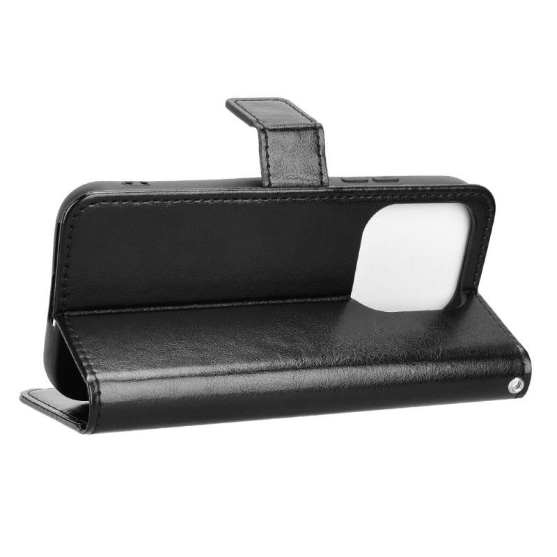 Folio Deksel Xiaomi 17 Prangende Kunstskinn Lær